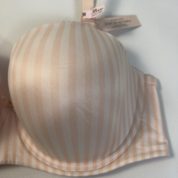 Victoria’s Secret Body By Victoria Bra Sz.38DDD Full Coverage Iconic Stripe NWT - Picture 7 of 8